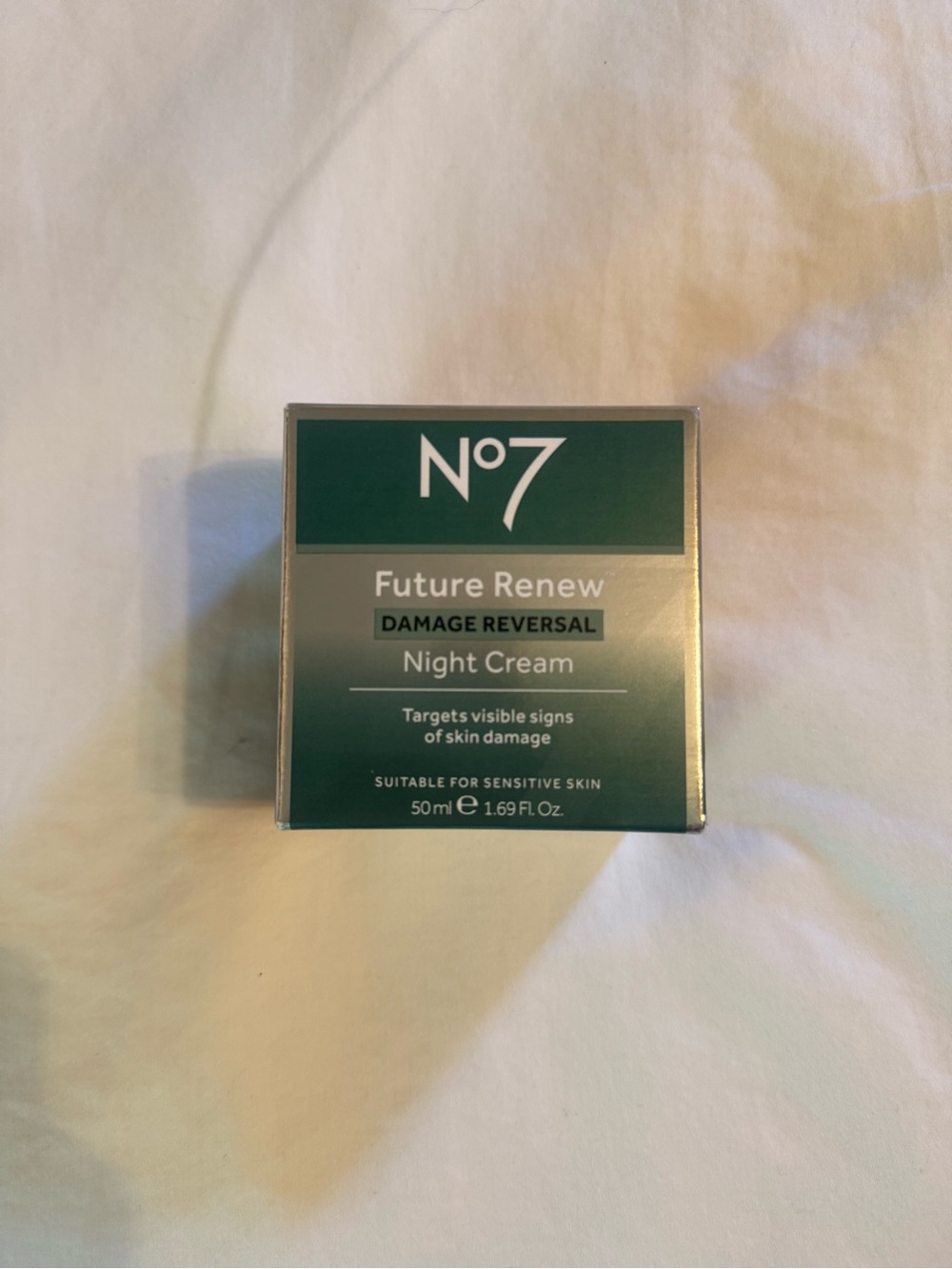 No7 Future Renew Damage Reversal Night Cream — Green